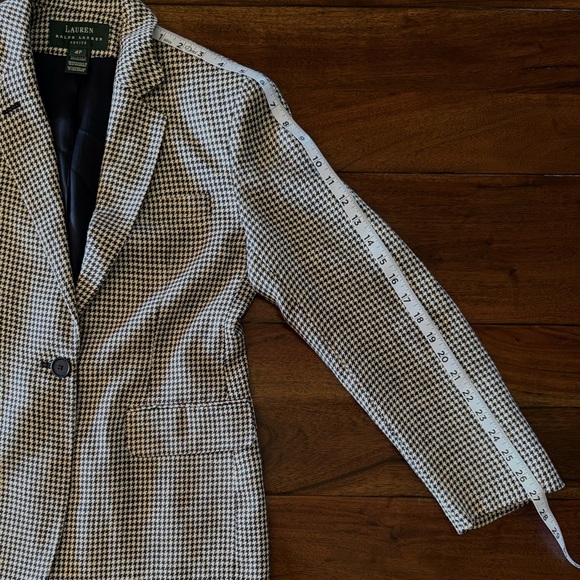 Ralph Lauren Linen Houndstooth Blazer - Picture 7 of 11